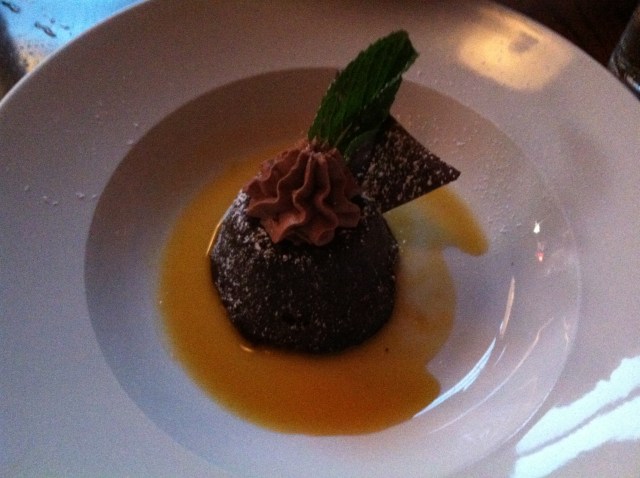 Course three: Chocolate Orange Cake