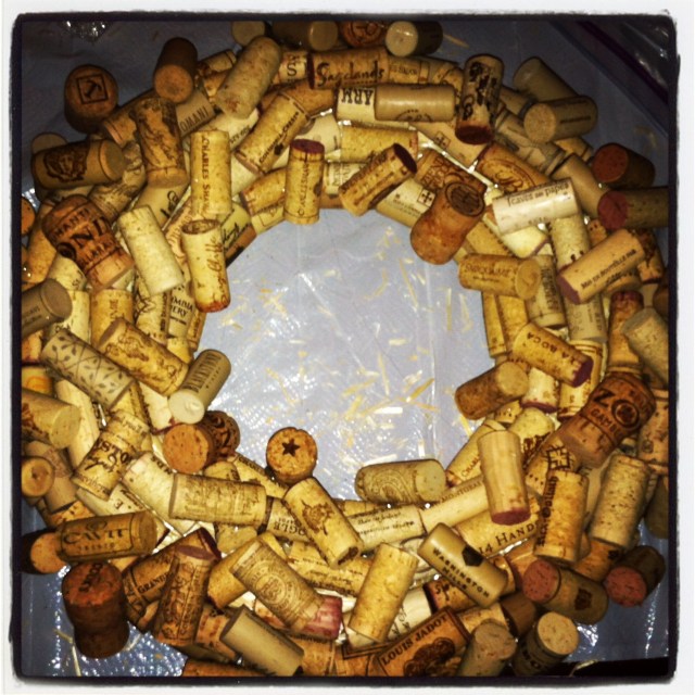 Voila! Beautiful wine art made by me! 