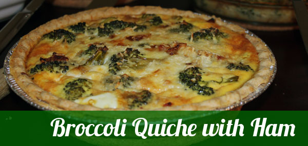 Broccoli quiche with ham... Delicious! 