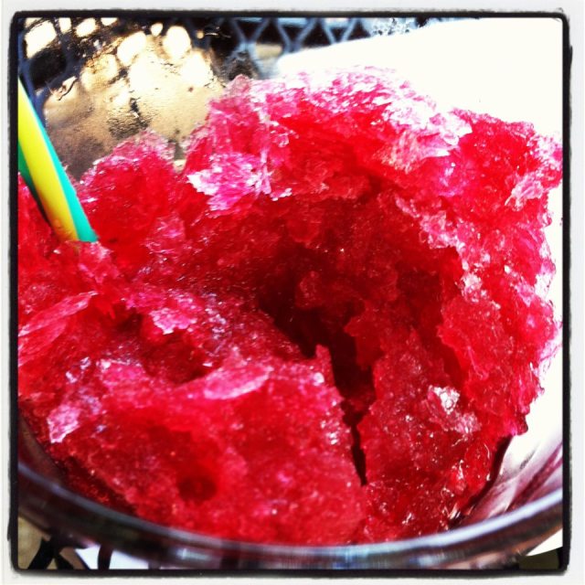 Homemade wine slushies! 