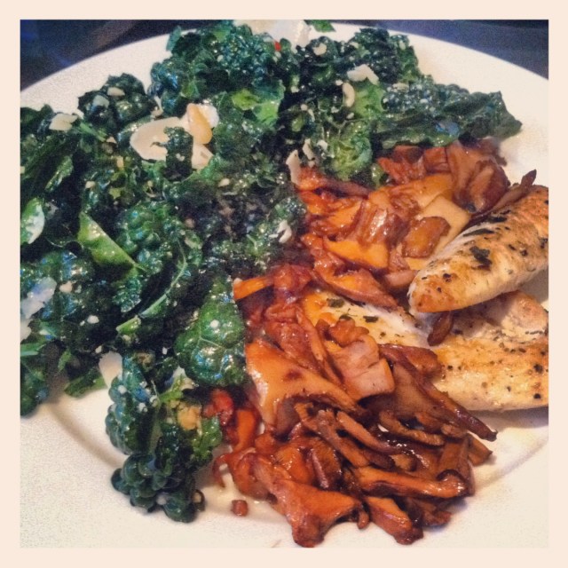 Megan's Island chanterelle dinner