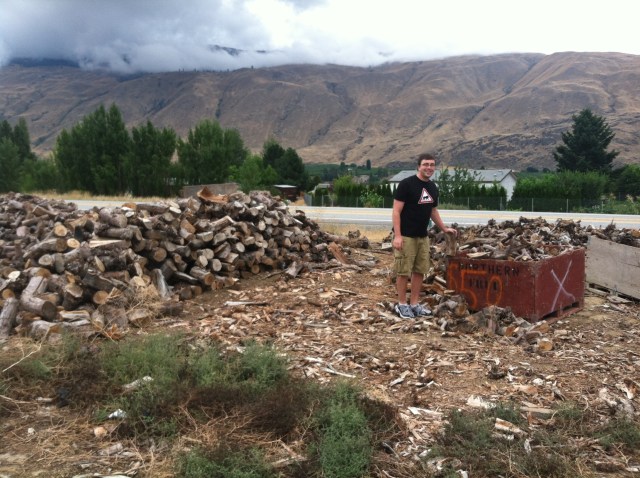 Yes, we pulled across the highway for a trunk full of apple wood. Wouldn't you? 