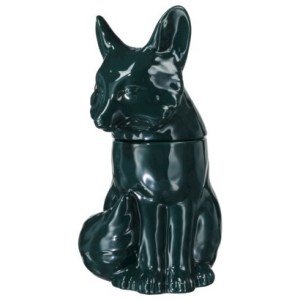This teal cookie jar from Target looks a lot better in real life. Does the fox say "Cookie, cookie, cookie, cookie...?" 