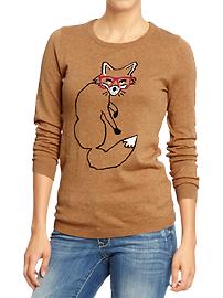 Old Navy has a lot of cute kid fox items, but this sweater is totally legit for a 31 year old woman. 