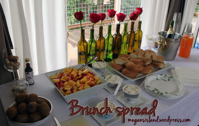 Pre-wine tasting brunch spread | Megan's Island Blog