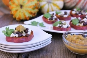 Sweet potato crostini 