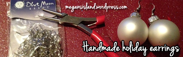 Easy DIY holiday earrings | Megan's Island Blog