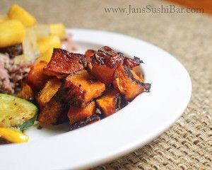 Honey-roasted butternut squash 