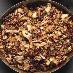 Wild rice and mushroom stuffing 