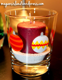 Ornament candle holders | Megan's Island Blog