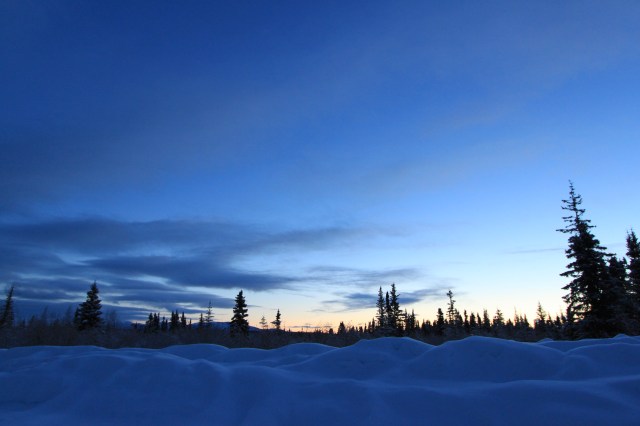 Sunrise in Bettles (about 11:30 a.m.) 