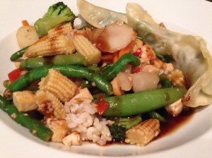 Sprouted tofu stir fry
