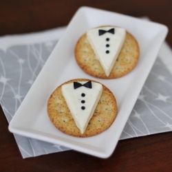 Tux cheese and crackers