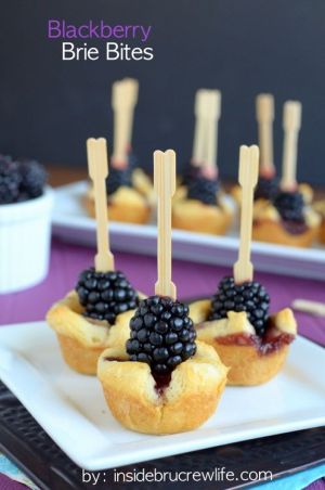 Blackberry brie bites 