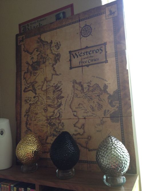 Game of Thrones map and eggs