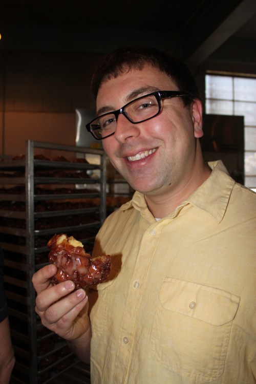 Fresh doughnut? Yes, please. 