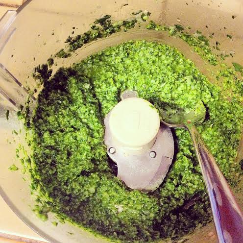 Basil-mint pesto