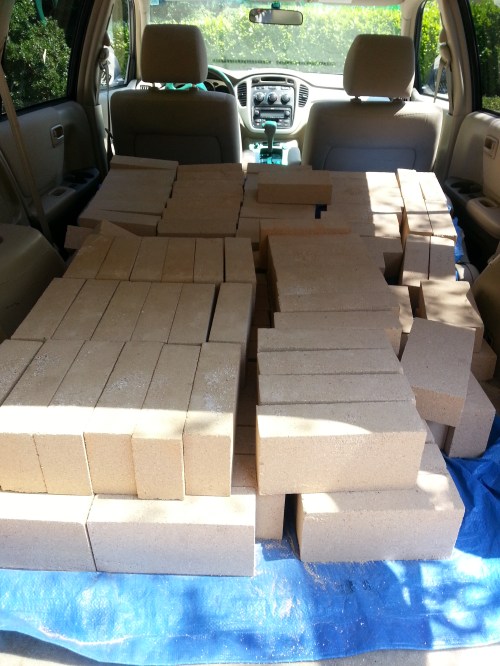 A truckful of fire bricks