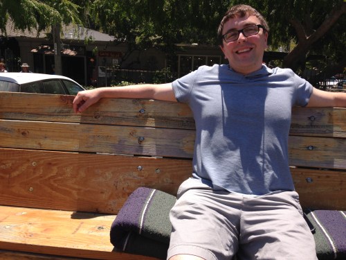 Another bench for Brandon... in the bed of the truck!