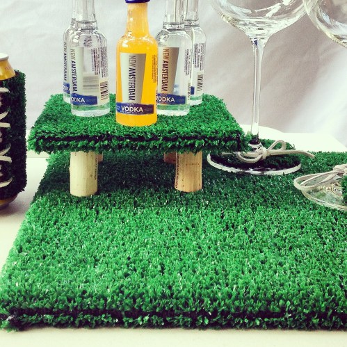AstroTurf platters: works with any size tile! 