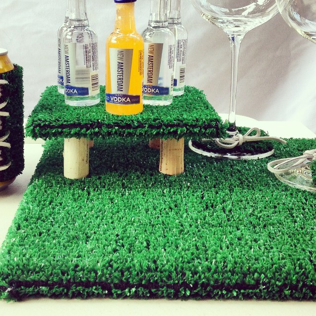 AstroTurf platters: works with any size tile! 
