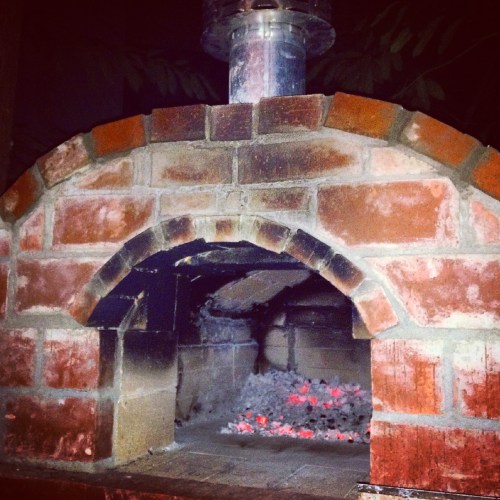 Our glorious backyard pizza oven