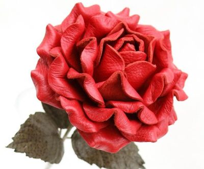 A romantic leather rose, perhaps? 