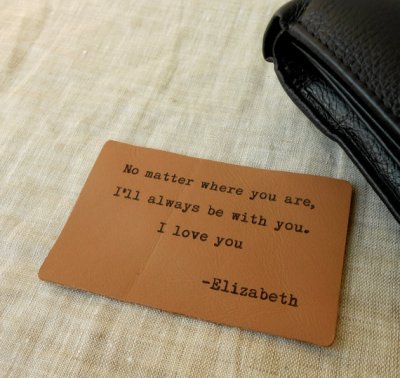 A wallet card is a fun idea... and so affordable! 