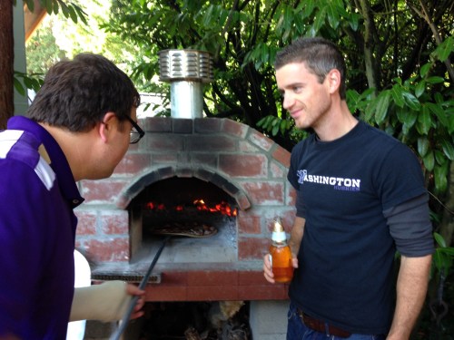 My personal pizza chef hard at work