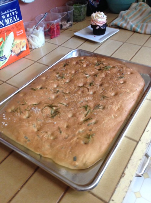 Homemade focaccia