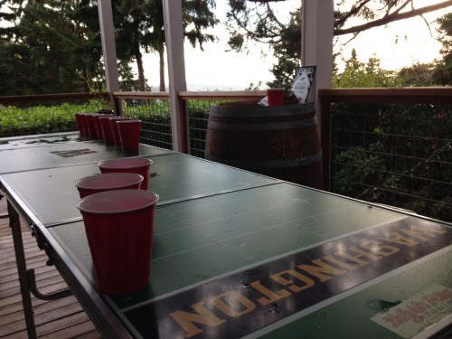 Beer ping for the Husky game