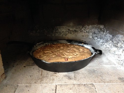 Our first skillet cookie: so good! 
