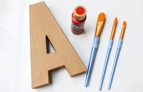 "A" letters throughout the house