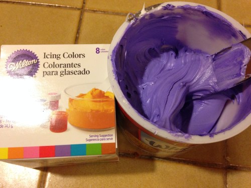 Frosting, I mean glue, I mean frosting! 