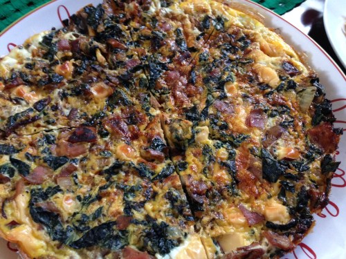 My off-the-cuff kale frittata