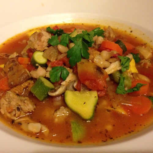 Fall minestrone soup