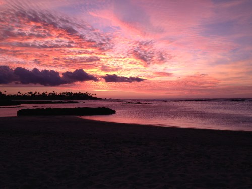 Our first sunset on the Big Island