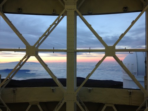 Sunset from almost 14,000 feet, at the Mauna Kea observatories