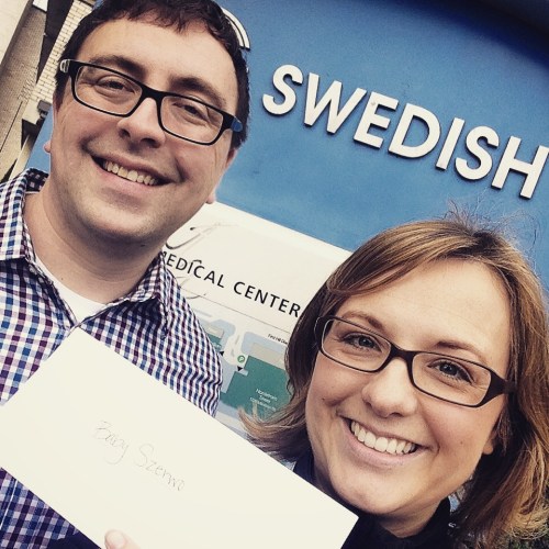 Here we are with the envelope. No peeking! 