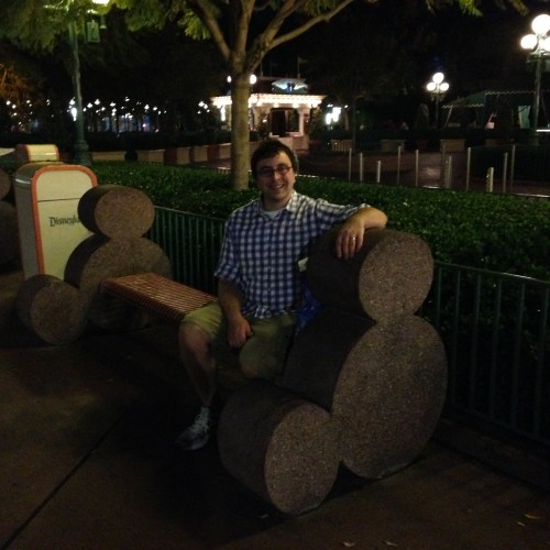 Brandon found a bench! (Another vacation "must" for us...) 