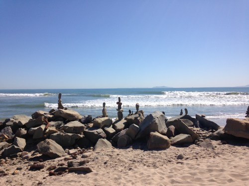 Rock sculptures at Ventura