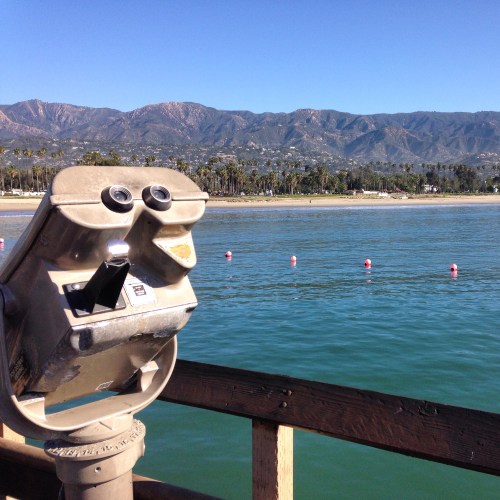 The view from the wharf in Santa Barbara