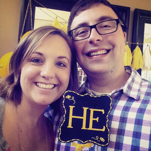 We're excited to meet our "HE" joining our family in September! 