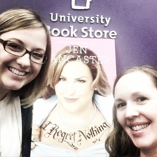 Geeking out before the main event! 