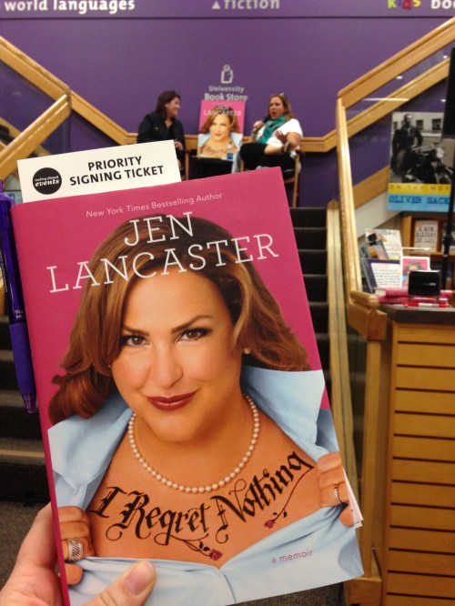 Jen on the cover and in real life! Check out that priority signing ticket!! 