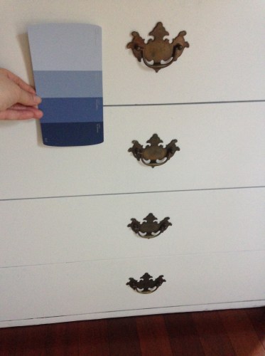 Before photo of the dresser