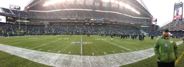 Our pregame view: Amazing! 