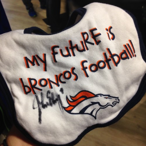 Coolest baby gift EVER! (Especially for the ultimate Broncos fan!) 