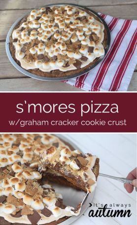I love pizza. S'more + pizza = Sounds amazing!   