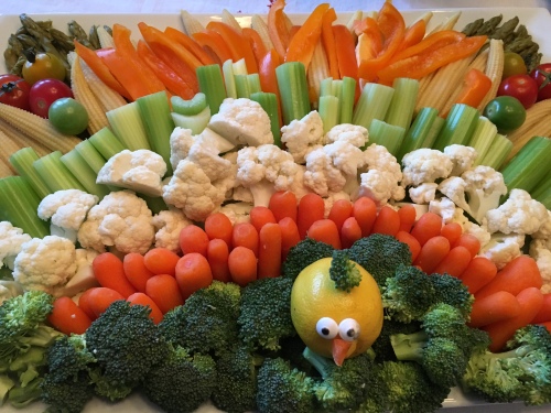 Thanksgiving vegetable tray